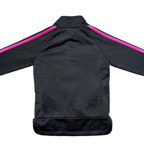 3/$30 Girl’s Adidas Black & Pink Athletic Sport Track Jacket Size 4T - Picture 3 of 4